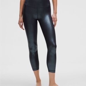 Lululemon Athletica Metallic Black Leggings